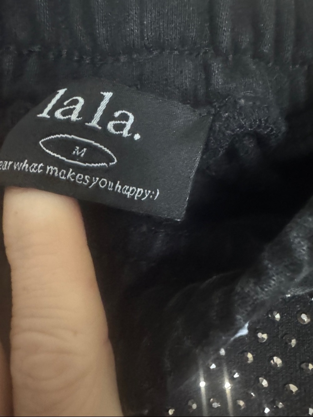 Dressed in LALA Queen of Grunge French Terry Joggers - Picture 2 of 6